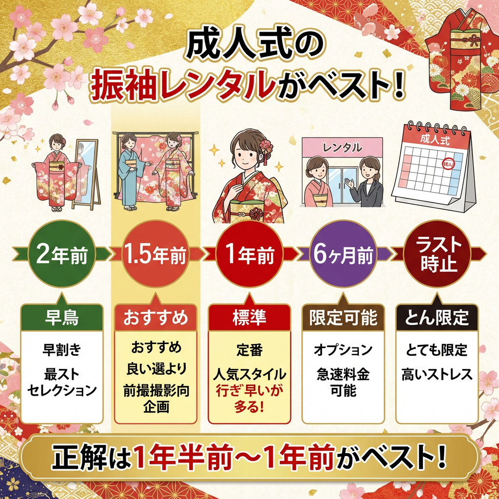 振袖レンタルはいつ予約するのが正解？