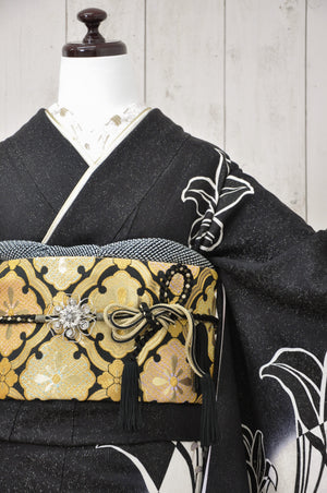 FJ-003   白黒大百合　振袖