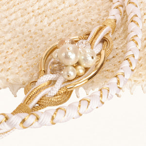 【販売】振袖小物3点 Dセット ホワイト/ゴールド/上品　.