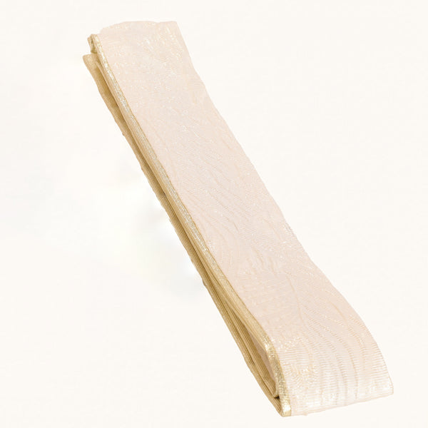 【販売】振袖小物3点 Dセット ホワイト/ゴールド/上品　.