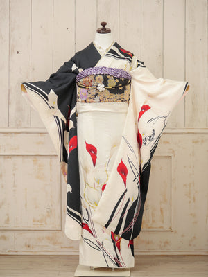 FI-009　白黒カラーリリー　振袖