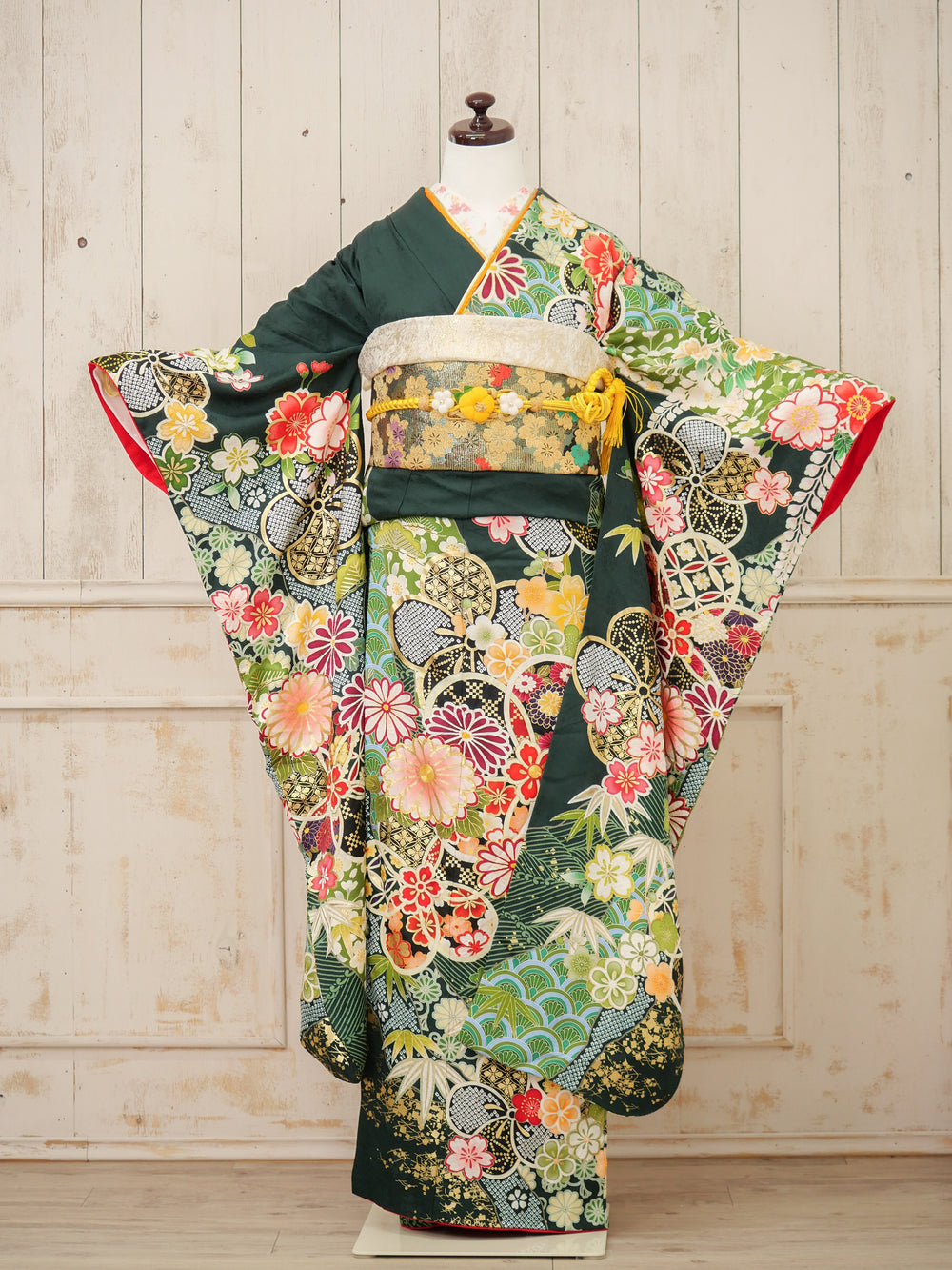 FI-027　翠緑の花宴　振袖