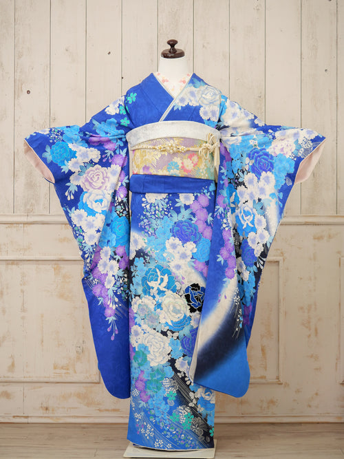FI-030　蒼き花氷　振袖