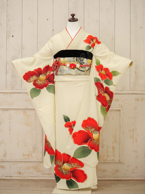 FI-034    椿の余白美　振袖