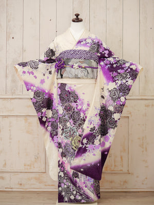 FI-049    紫麗の薔薇夢　振袖