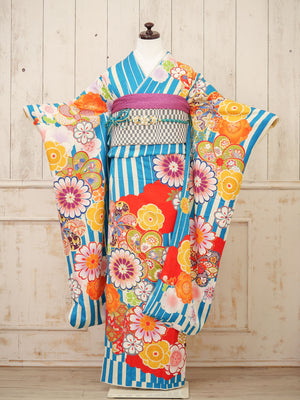 FI-050　縞彩の花宴　振袖