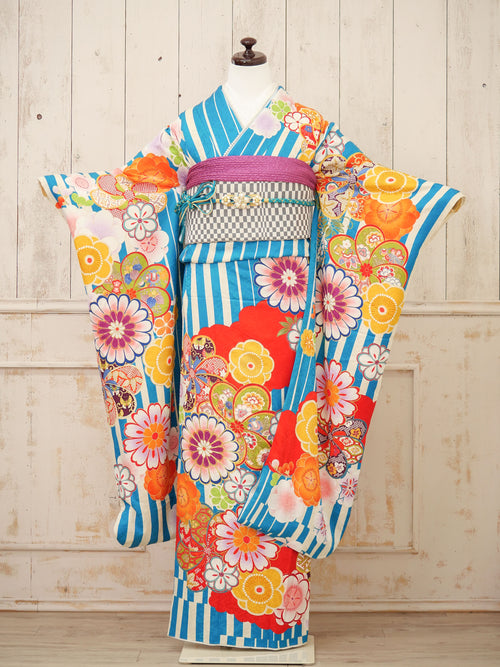 FI-050　縞彩の花宴　振袖