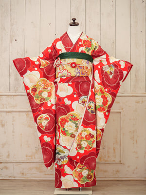 FI-056　紅梅の華かさね　振袖