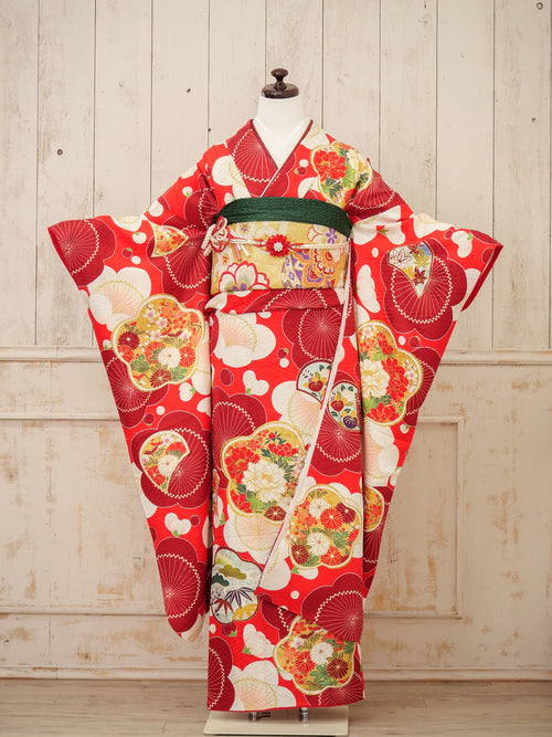 FI-056　紅梅の華かさね　振袖