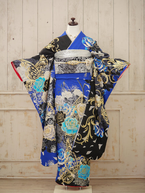 FI-058　蒼薔薇レガリア　振袖