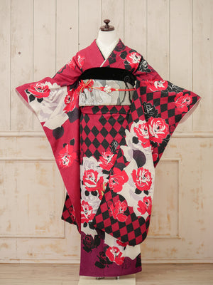 FI-062　薔薇の盤上　振袖