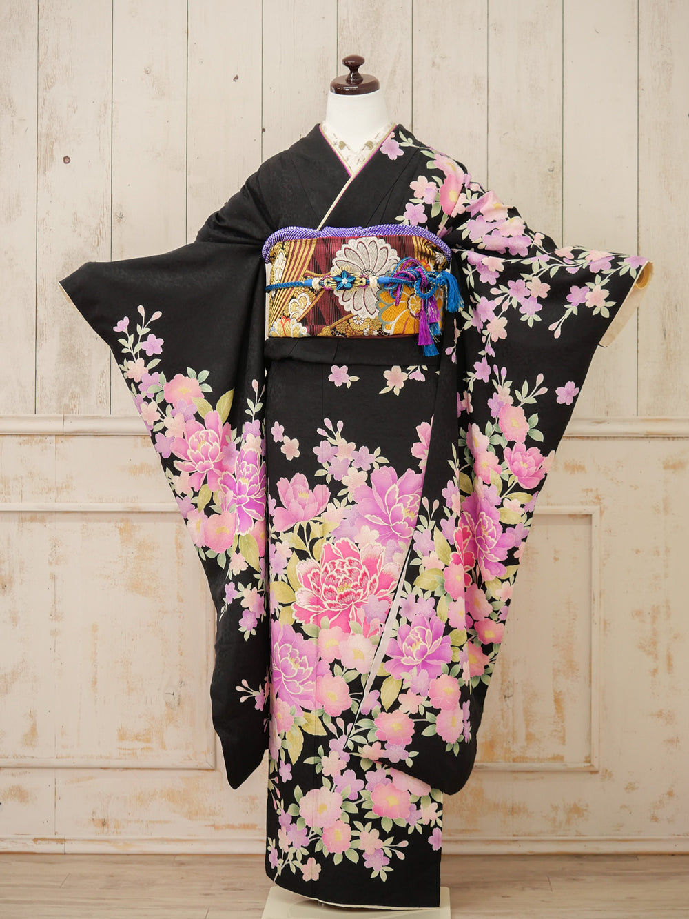 FK-008　夜桜ローズ　振袖