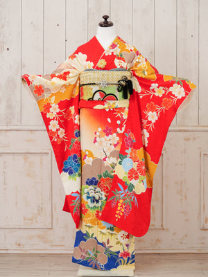 FR-004　赤地古典　振袖