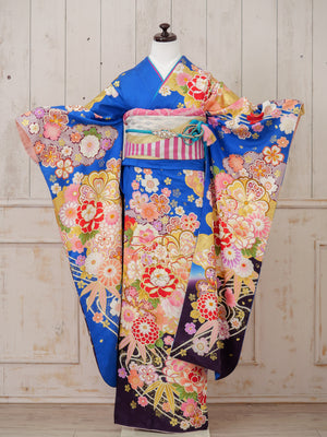 FR-005　青地古典　振袖