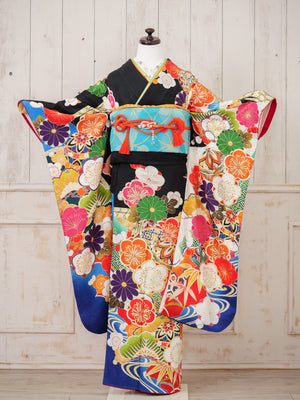 FR-007　黒地古典　振袖