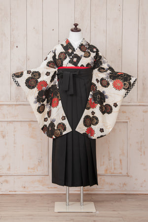 KR-005/KANSAI白黒流水　卒業袴　仙台　宮城