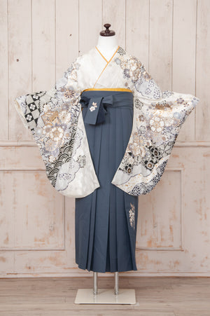 KR-012/ホワイト御所車　卒業袴