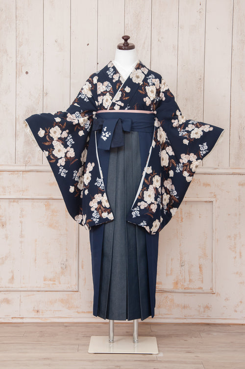 KR-013/Heather　ピオニーネイビー　卒業袴　仙台　宮城