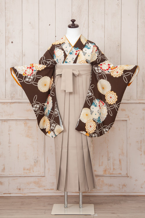 KR-019/KANSAI ブラウン　卒業袴