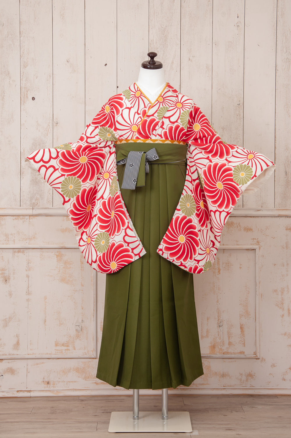 KR-043/ねじり菊 卒業袴　仙台　宮城