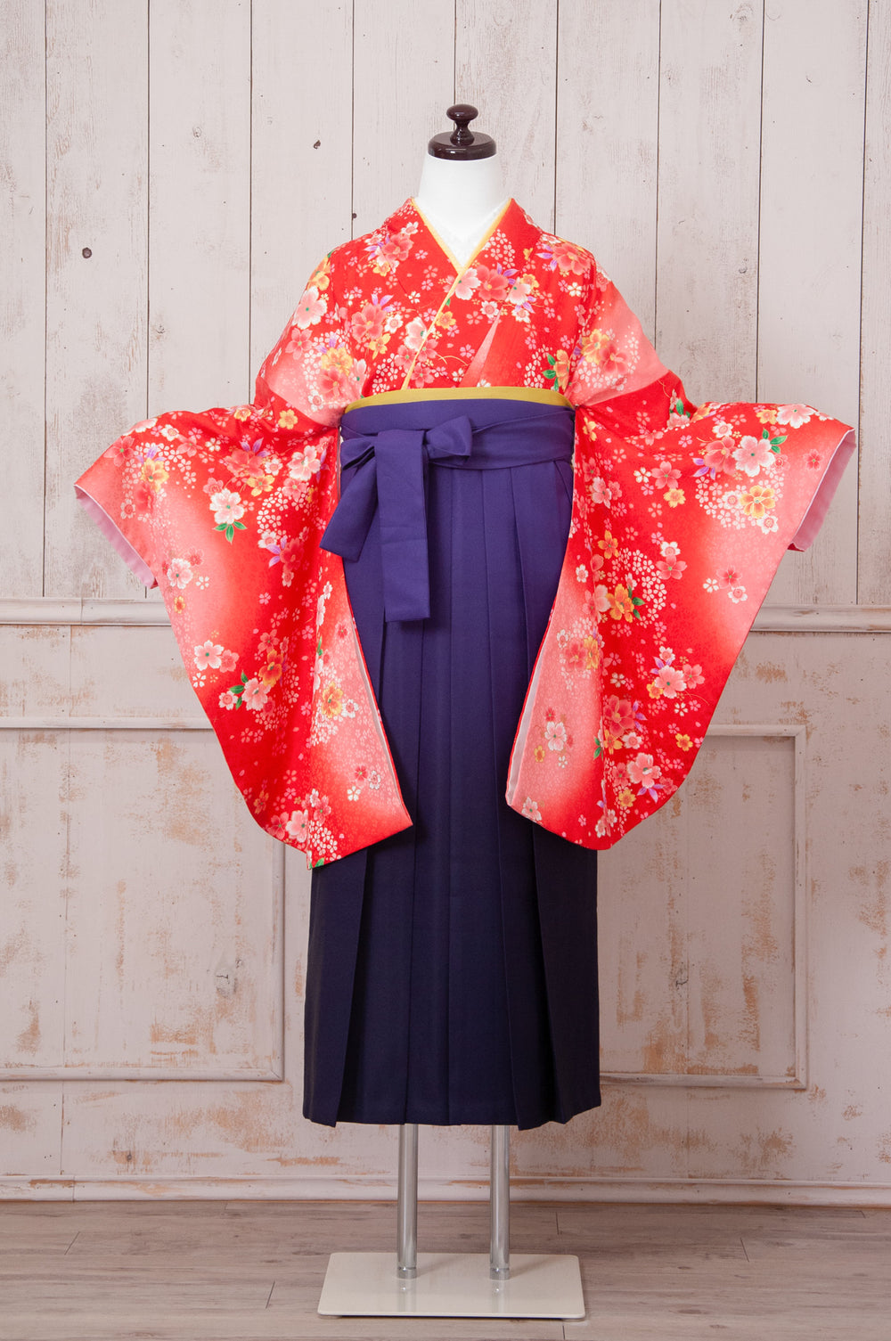 KR-070/赤小桜　卒業袴　仙台　宮城