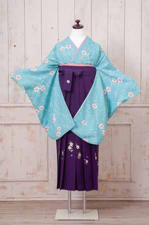 KR-074/水色桜　卒業袴　仙台　宮城