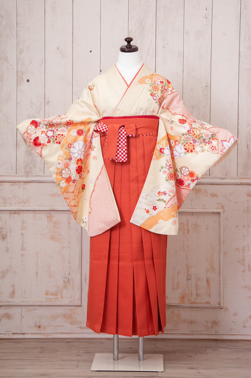 KR-075/PATiPATi クリーム　卒業袴