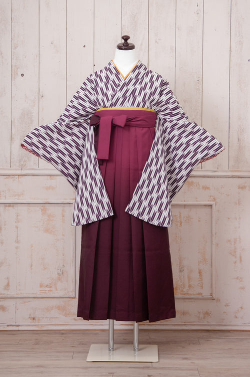 KR-079/矢絣紫　卒業袴　仙台　宮城