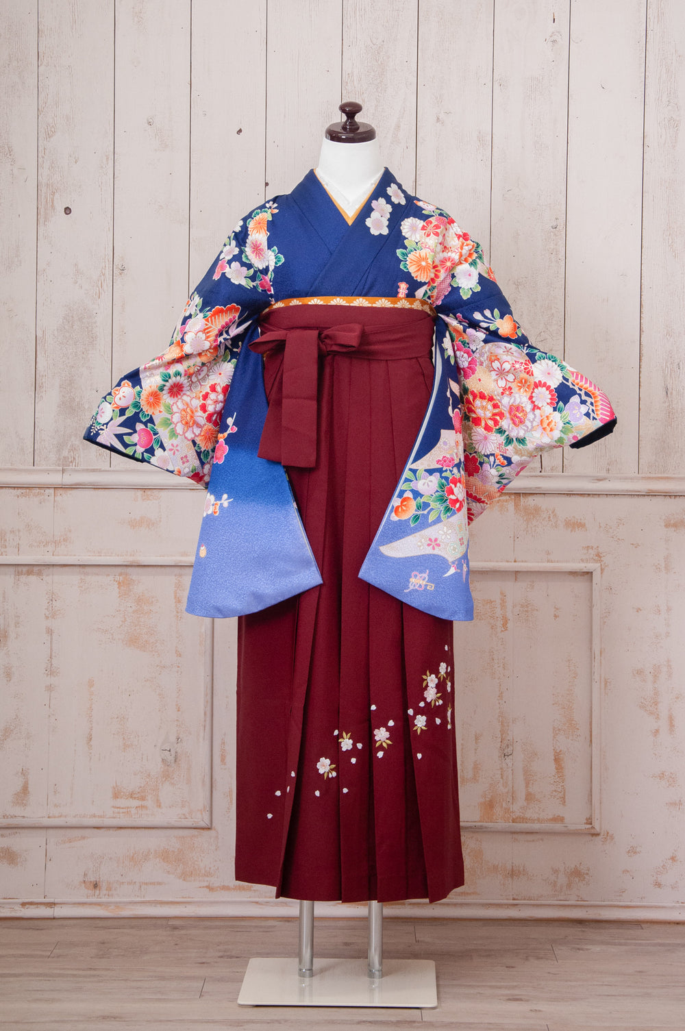 KR-082/紺手まり　卒業袴　仙台　宮城