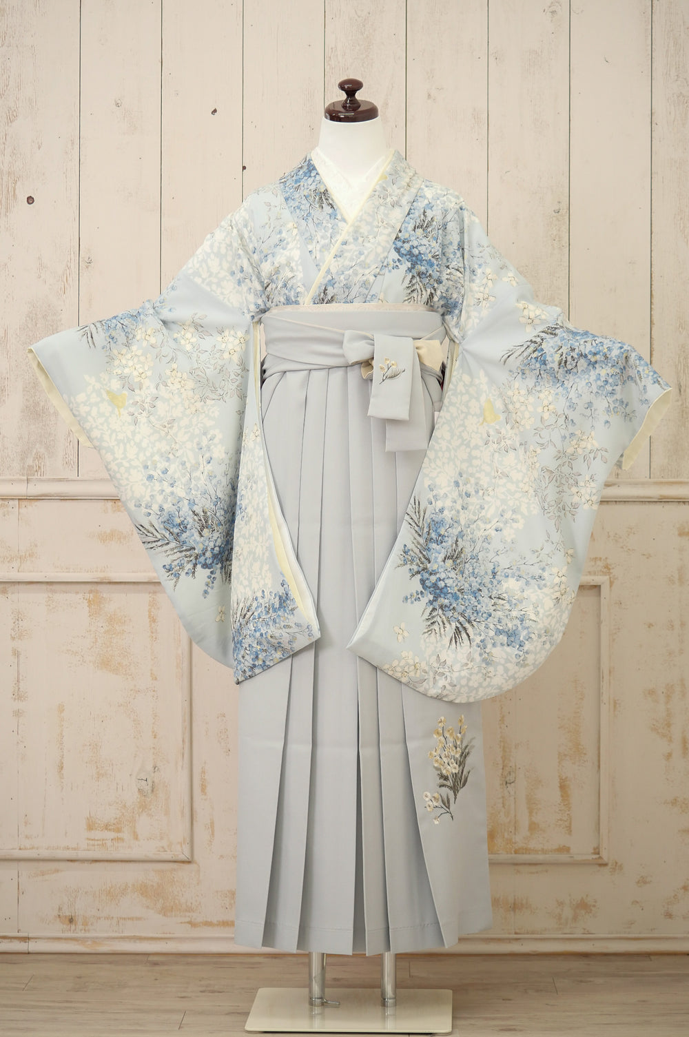 KR-128/ブルパウダーミモザ　卒業袴