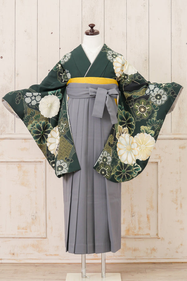 KR-134/桜田ひより×百華 ディープグリーン　卒業袴