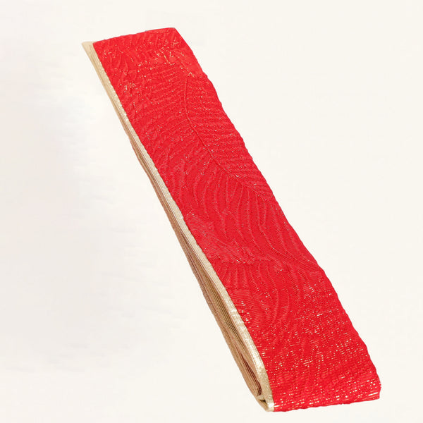 【販売】振袖小物3点 Kセット 赤/古典/レトロ.