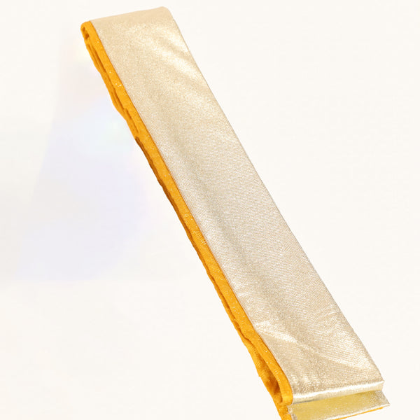 【販売】振袖小物3点 Mセット 黄色/からし色/古典.