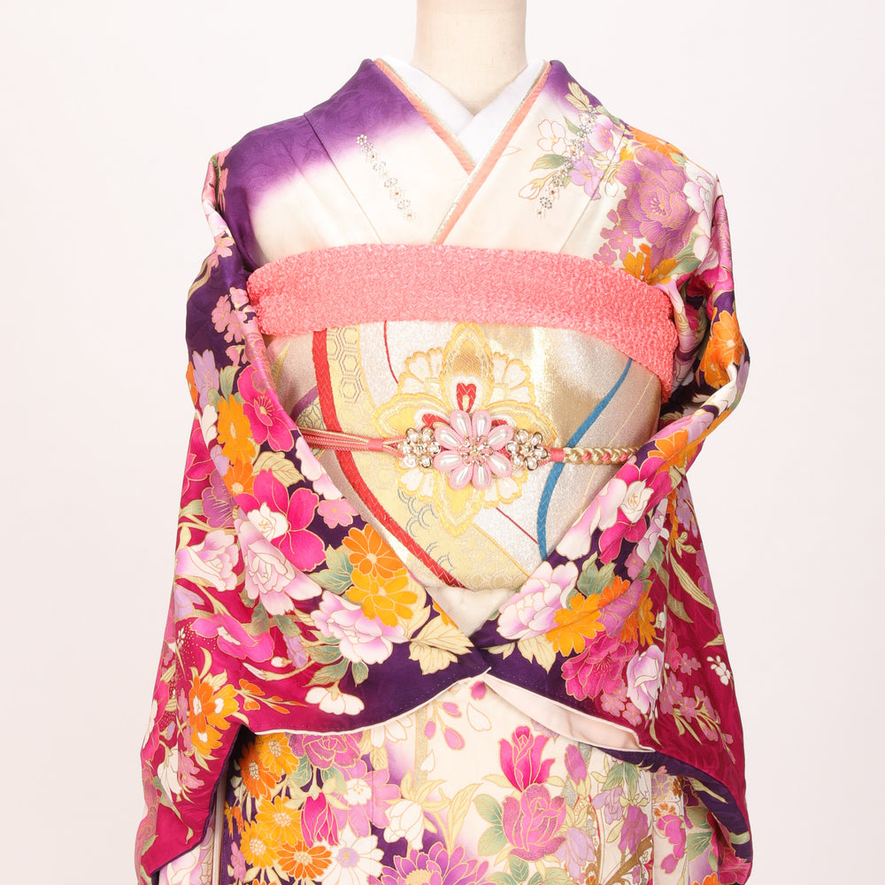 【販売】振袖小物3点 Nセット ピンク/桃色/かわいい.