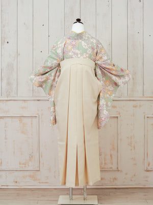 KR-127/ペールグリーン小花　卒業袴