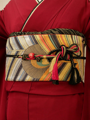 FR-015　赤地百合　振袖