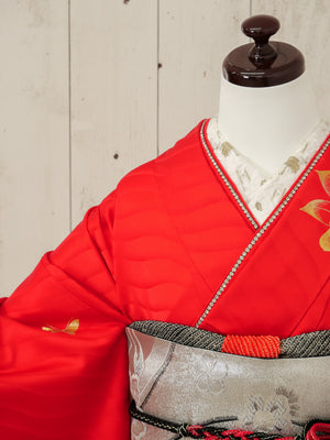 FR-018　赤地蝶　振袖