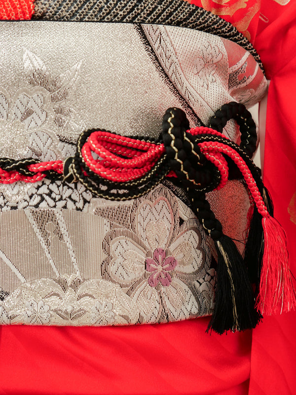 FR-018　赤地蝶　振袖