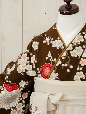 KR-130/九重ブラウン梅菊　卒業袴