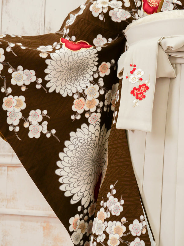 KR-130/九重ブラウン梅菊　卒業袴