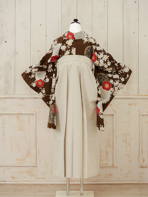 KR-130/九重ブラウン梅菊　卒業袴