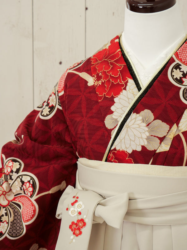 KR-131/九重赤扇牡丹　卒業袴