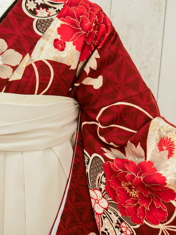 KR-131/九重赤扇牡丹　卒業袴