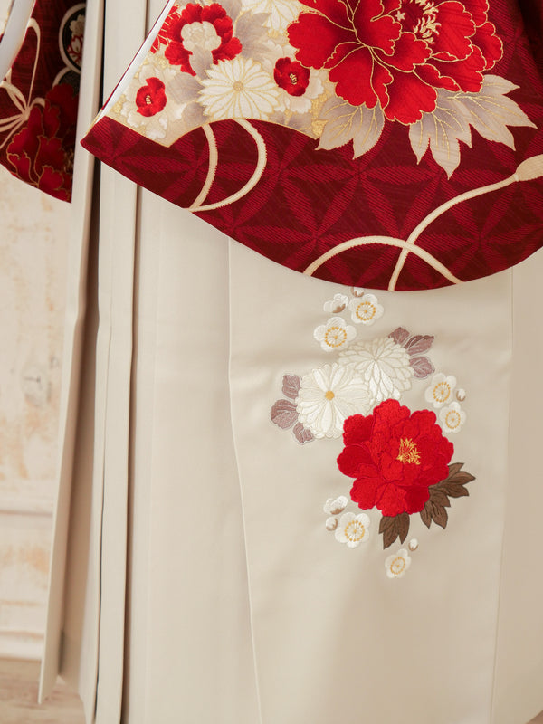 KR-131/九重赤扇牡丹　卒業袴