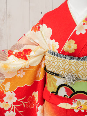 FR-004　赤地古典　振袖