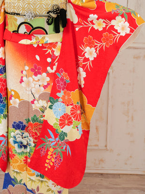 FR-004　赤地古典　振袖