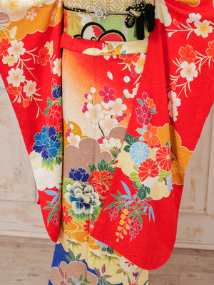 FR-004　赤地古典　振袖