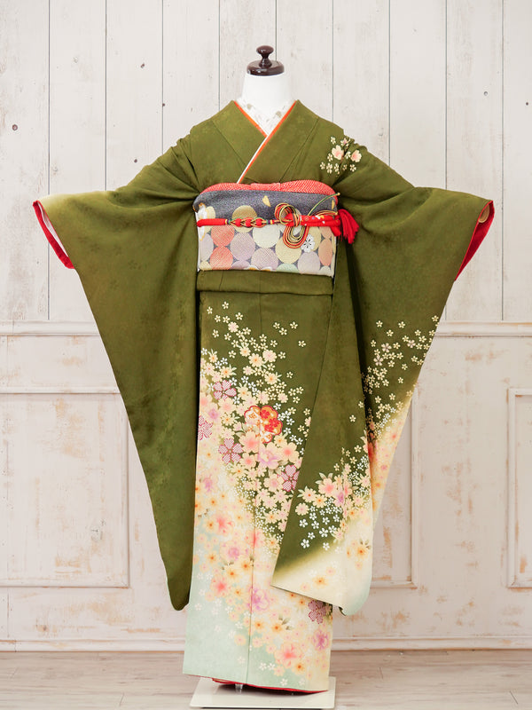 FR-023  抹茶さくら　振袖