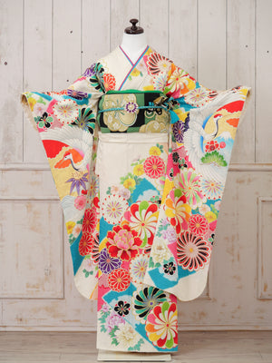 FR-010　白地古典　AMIAYA　振袖