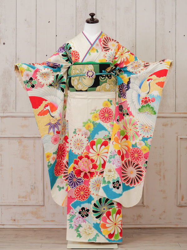 FR-010　白地古典　AMIAYA　振袖